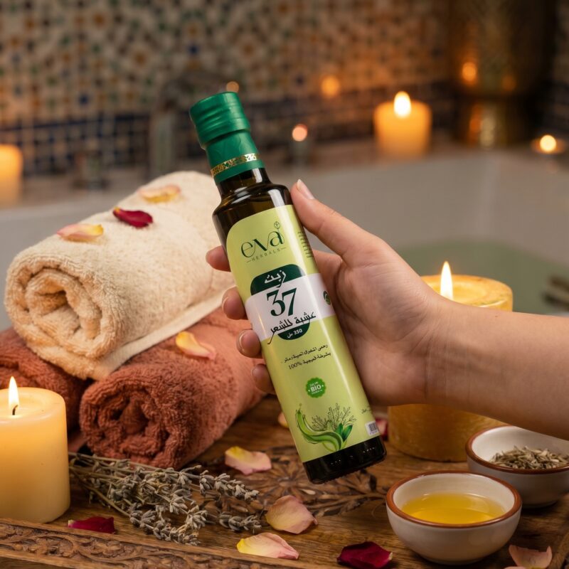 زيت الشعر الطبيعي Eva Herbals بـ 37 عشبة – 250ml